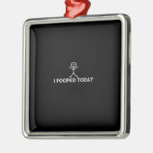 私は今日は寝た メタルオーナメント (左)