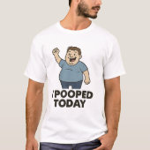 私は今日は寝た Tシャツ (正面)
