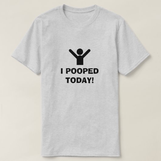 私は今日は寝た！ Tシャツ (デザイン正面)