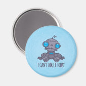 私は今日は悲しいロボットは大人になれない マグネット (正面/裏面)