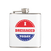 私は今日は服を着た フラスク (正面)