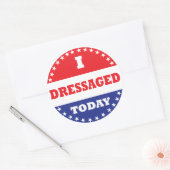 私は今日は服を着た ラウンドシール (封筒)