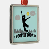 私は今日は歩いた メタルオーナメント (右)