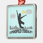 私は今日は歩いた メタルオーナメント (左)