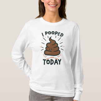 私は今日は歩いた Tシャツ