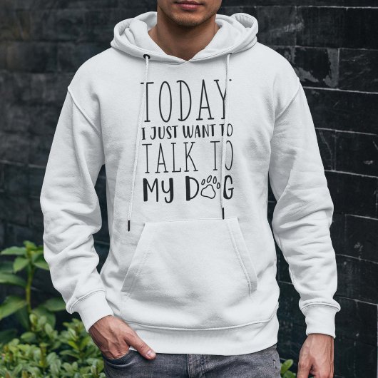 私は今日は犬と話がしたい パーカ