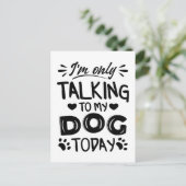 私は今日は犬と話しかけている ポストカード (スタンド正面)
