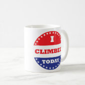 私は今日は登った コーヒーマグカップ (正面右)