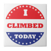 私は今日は登った タイル (正面)