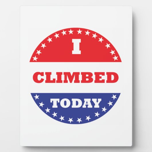 私は今日は登った フォトプラーク (正面)