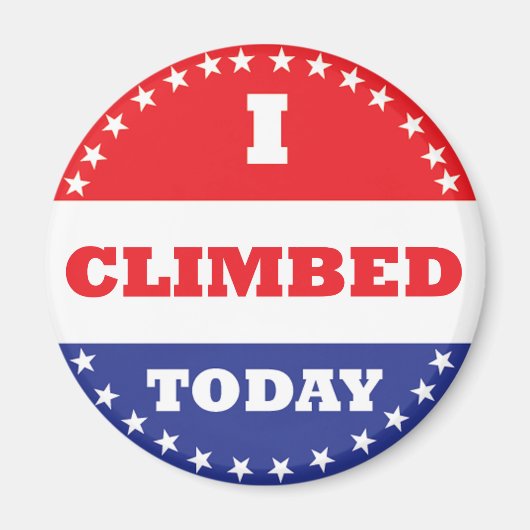 私は今日は登った マグネット (正面)