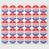 私は今日は登った ラッピングペーパー (フラット)