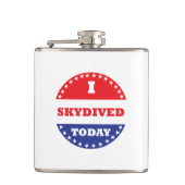 私は今日は空いた フラスク (正面)