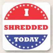 私は今日は細断した コースター (正面)