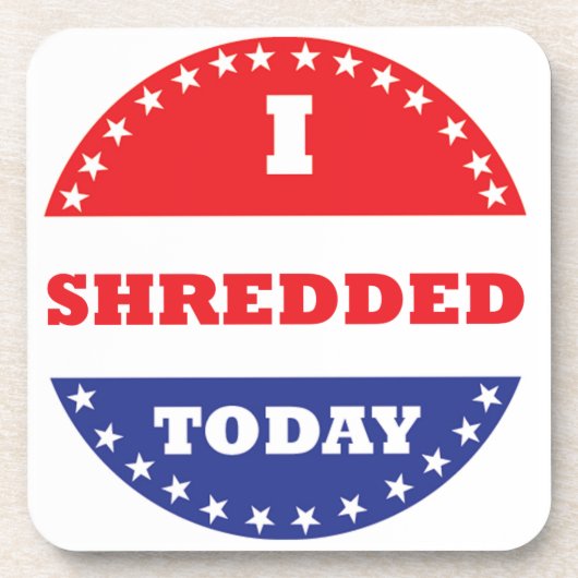 私は今日は細断した コースター (正面)