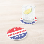 私は今日は細断した コースター (側面)