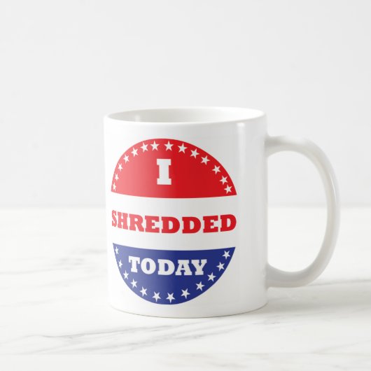 私は今日は細断した コーヒーマグカップ (右)