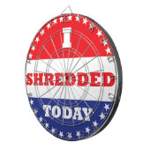 私は今日は細断した ダーツボード (正面右)