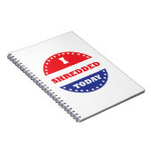 私は今日は細断した ノートブック (右側)