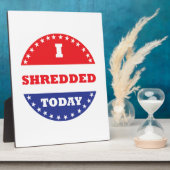 私は今日は細断した フォトプラーク (側面)