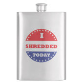 私は今日は細断した フラスク (正面)