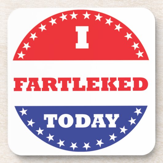 私は今日は茶番をした コースター (正面)