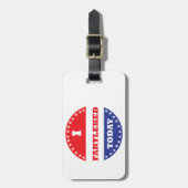 私は今日は茶番をした ラゲッジタグ (正面縦)