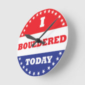 私は今日は転石しました ラウンド壁時計 (傾斜)