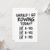 私は今日は遊ボートに行くべきか。 カード (正面/裏面インサイチュ)