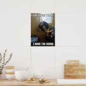 私は今日は頭が悪い。ばかがある ポスター (キッチン)