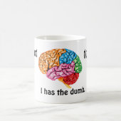 私は今日は頭脳が出来ない コーヒーマグカップ (中央)