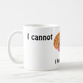 私は今日は頭脳が出来ない コーヒーマグカップ