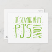 私は今日はPJの家にいる ポストカード (正面/裏面)