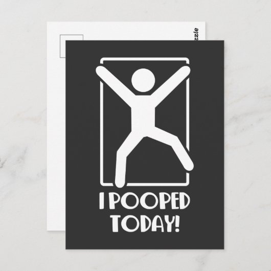 私は今日を開いた – Fartジョーク養老ボーイフレンド ポストカード (正面/裏面)