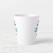 私は今日イエスに話しかけている'コーヒーマグ カフェラテマグ (正面)