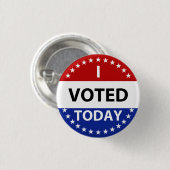 私は今日バッジを投票 缶バッジ (正面&裏面)