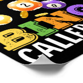 私は今日ビンゴの呼び出し元と話しているだけだおもしろい ポスター (角)