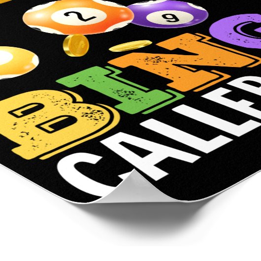 私は今日ビンゴの呼び出し元と話しているだけだおもしろい ポスター (角)