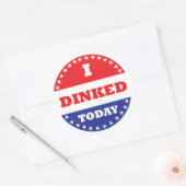 私は今日ピックボールを食べた ラウンドシール (封筒)