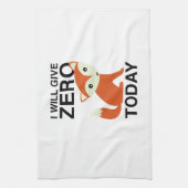 私は今日与えはキツネを無くす キッチンタオル (縦)