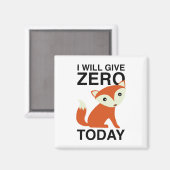 私は今日与えはキツネを無くす マグネット (正面/裏面)