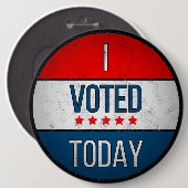 私は今日投票した 缶バッジ (正面&裏面)