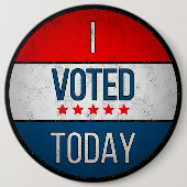 私は今日投票した 缶バッジ (正面)