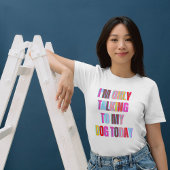 私は今日犬に話しかけている動物の子犬 スウェットシャツ