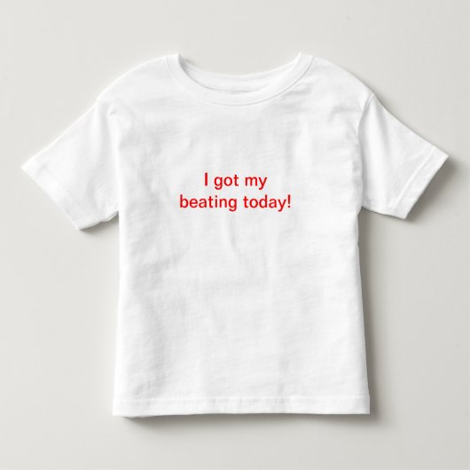 私は今日私に打つことを得ました! トドラーTシャツ (正面)