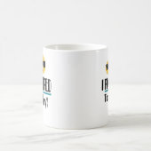 私は今日絵文字の皮肉を口に出おもしろいした コーヒーマグカップ (中央)