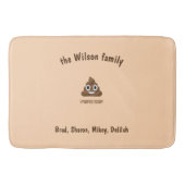 私は今日絵文字をおもしろい見た バスマット (正面)