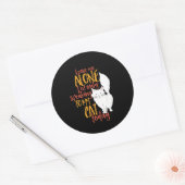 私は今日話の猫好き ラウンドシール (封筒)