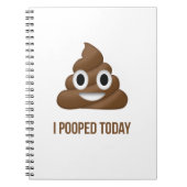 私は今日顔文字をポおもしろいープした ノートブック (正面)