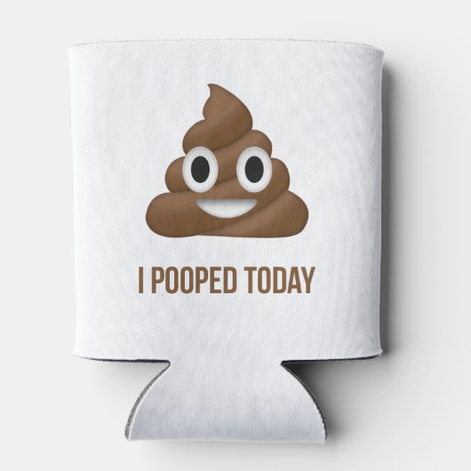 私は今日顔文字をポおもしろいープした 缶クーラー (裏面)